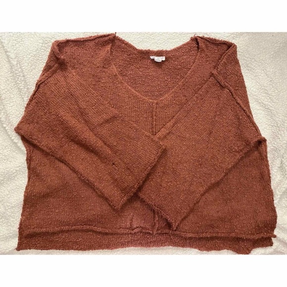 Chic Soul Sweaters - Chic Soul Brick Red Sweater